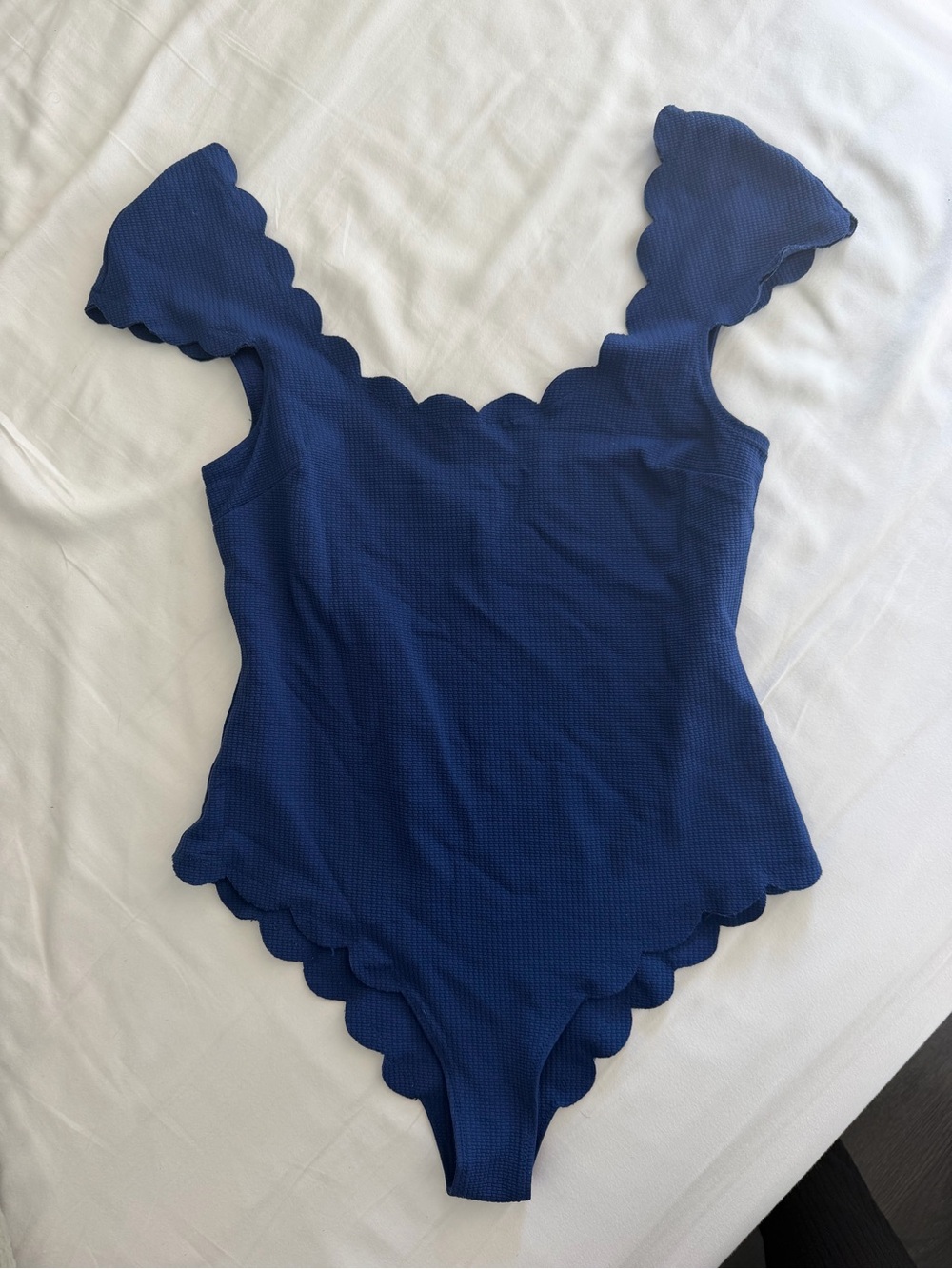 Marysia Swim Blue Scalloped One-Piece Swimsuit